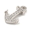 Brass Micro Pave Clear Cubic Zirconia Pendants KK-G493-01P-01-2