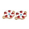 Alloy Enamel Connector Charms ENAM-Z006-01KCG-2
