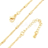 Brass Singapore Chains Necklaces for Women NJEW-D302-04G-4