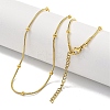 Ion Plating(IP) 304 Stainless Steel Snake Chain Necklaces LS-NJEW-R266-04G-2