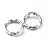 Eco-Friendly PVD Vacuum Plating & Long-Lasting Plated Brass Open Jump Rings KK-E663-10mm-P-2