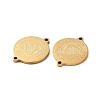 Ion Plating(IP) 304 Stainless Steel Connector Charms STAS-C074-11G-01-2