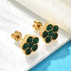 Ion Plating(IP) 304 Stainless Steel Stud Earrings EJEW-A118-09G-02-2