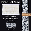 10Yards Polyester Embroidery Mesh Flower Lace Ribbon OCOR-GF0005-41C-2