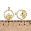 Brass Micro Pave Cubic Zirconia Pendants KK-A269-59G-3