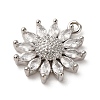 Brass Micro Pave Cubic Zirconia Pendants X-KK-I276-03P-02-2