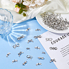 80Pcs 8 Styles Tibetan Style Zinc Alloy Connector Charms FIND-DC0007-21-4