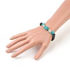 Natural Lava Rock Beads Stretch Bracelets BJEW-JB03989-3