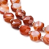 Natural Banded Agate Beads Strands G-C116-A180-01B-4