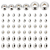 60Pcs 3 Size 925 Sterling Silver Spacer Beads STER-PH0001-29-1