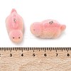 Flocking Opaque Resin Pendants RESI-F064-A09-3