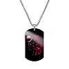 Non-Tarnish Stainless Steel Constellation Tag Pendant Necklace with Box Chains ZODI-PW0006-01L-1