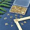 104Pcs 26 Styles Letter A~Z 304 Stainless Steel Alphabet Letter Charms STAS-FS0001-66-10