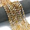 Heated Natural Citrine Beads Strands G-K389-B70-01-1