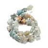 Natural Flower Amazonite Beads Strands G-F769-F01-01-3