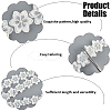 2 Yards Flower Polyester Lace Trim OCOR-CY0002-69C-6