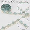 6Yards Polyester Wavy Lace Trim Ribbon SRIB-GF0001-45C-5
