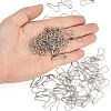 100Pcs Iron Brooch Findings IFIN-YW0003-79-5