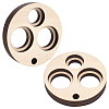 Basswood Measuring Tool for Doll Craft Eyes TOOL-WH0155-124B-1