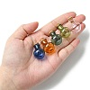 10Pcs 5 Colors Round Glass Cork Bottles Ornament GLAA-FS0001-73-7
