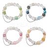 Natural Miexed Gemstome Beaded Stretch Bracelets for Women BJEW-TA00739-2