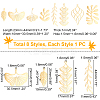 8Pcs 8 Style Ion Plating(IP) 201 Stainless Steel Pendants STAS-DC0002-81-3