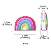 6Pcs Food Grade Eco-Friendly Silicone Focal Beads SIL-YW0001-04E-4