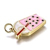 Brass Enamel Pendants X-KK-B026-16G-3