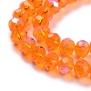 Electroplate Glass Beads Strands X1-EGLA-A034-T6mm-L07-3