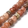 Natural Plum Blossom Jasper Beads Strands G-H078-C31-01-1