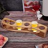 6-Hole Bamboo Glass Holder Display Racks ODIS-WH0025-71-4