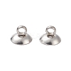 304 Stainless Steel Bead Cap Pendant Bails STAS-G224-24P-06-2
