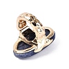 Synthetic Blue Aventurine Stretch Finger Rings RJEW-N055-01A-3