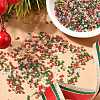 4 Colors 11/0 Christmas MIYUKI Round Rocailles Seed Beads SEED-X0058-18-5