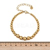 304 Stainless Steel Beaded Bracelets for Women BJEW-Z136-02G-3