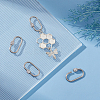 4Pcs 304 Stainless Steel Screw Carabiner Lock Charms STAS-UN0060-16-4