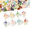 34Pcs 17 Styles Autumn Theme Rack Plating Alloy Enamel Pendants ENAM-FS0003-70-2