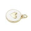 Brass Enamel Pendants KK-K368-10G-04-2