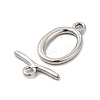 Non-Tarnish 304 Stainless Steel Toggle Clasps LS-STAS-F290-05P-2