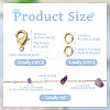 3m Natural Amethyst Chips & ABS Plastic Imitation Pearl Beaded Chains Necklace Making Kits CHC-TA0001-30D-3
