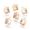 Brass Stud Earring Findings X-KK-R058-186G-2