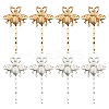 8Pcs 2 Colors Iron & Alloy Hair Bobby Pins PHAR-HY0001-10-1