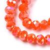 Electroplate Glass Beads Strands EGLA-A044-P3mm-B03-3
