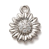 Brass Micro Pave Cubic Zirconia Pendants KK-I276-03P-01-1