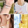 16Pcs 8 Styles Flocky Resin Pendants RESI-TA0003-61-8
