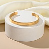 304 Stainless Steel Plain Cuff Bangles for Women BJEW-P344-01A-G-2