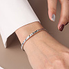925 Sterling Silver Cuff Bangles for Women BJEW-A037-01P-4