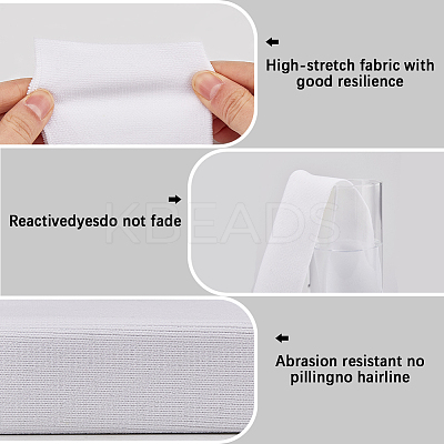 95% Cotton & 5% Elastic Fiber Ribbing Fabric for Cuffs FIND-WH0136-04D-1