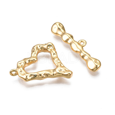 Brass Toggle Clasps KK-N233-142LG-1