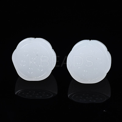 Imitation Jade Glass Charms GLAA-S054-24A-1